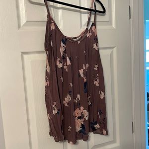 Purple floral torrid tank